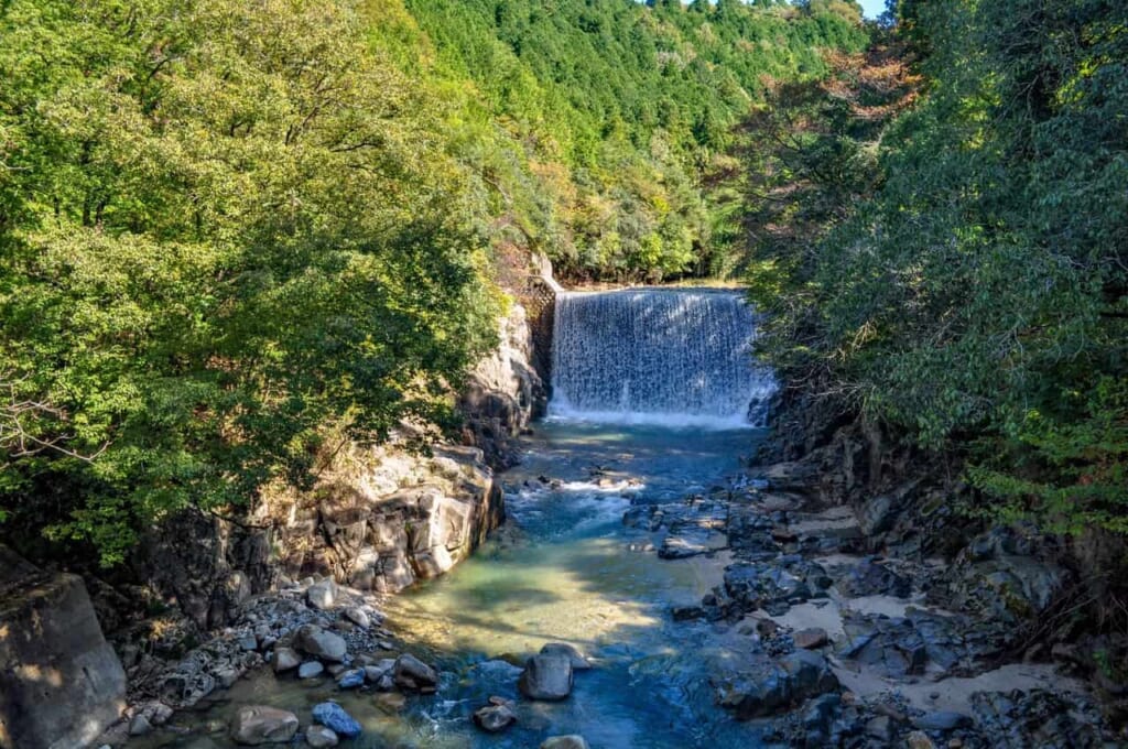 Waterfalls in a calm environment in Japan