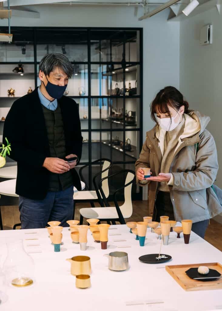 wooden cups in japan