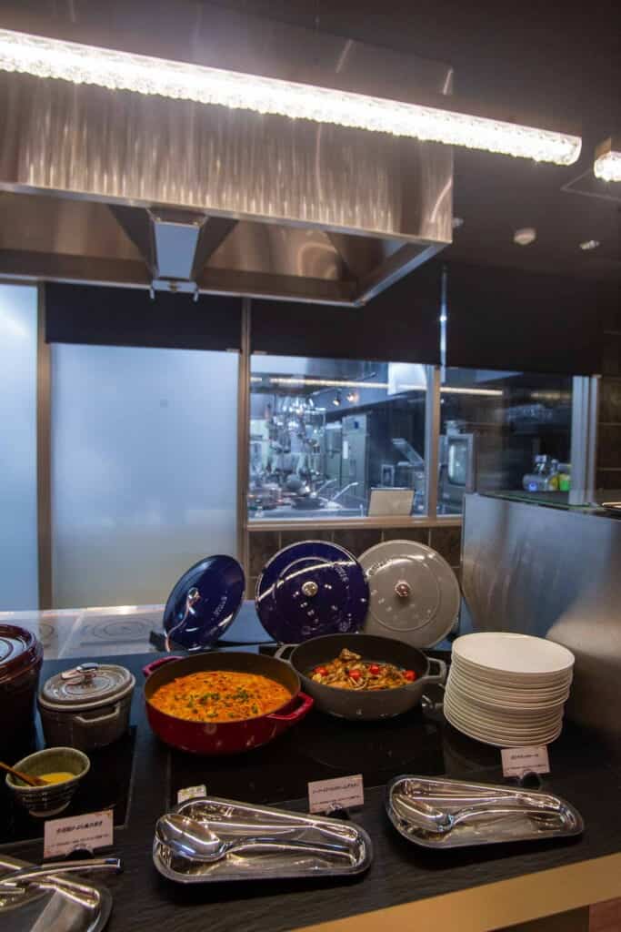 Hot food from KIARA's restaurant