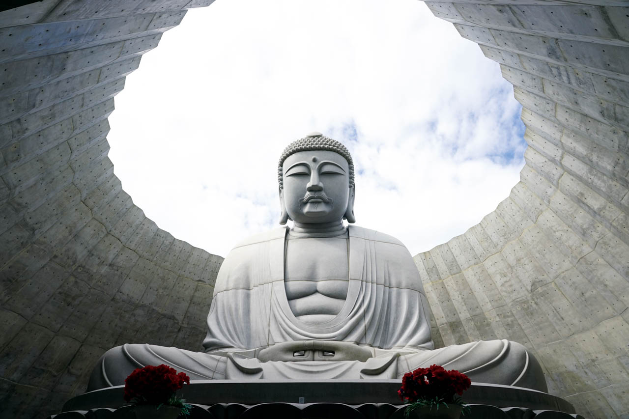 great buddha in hokkaido, japan