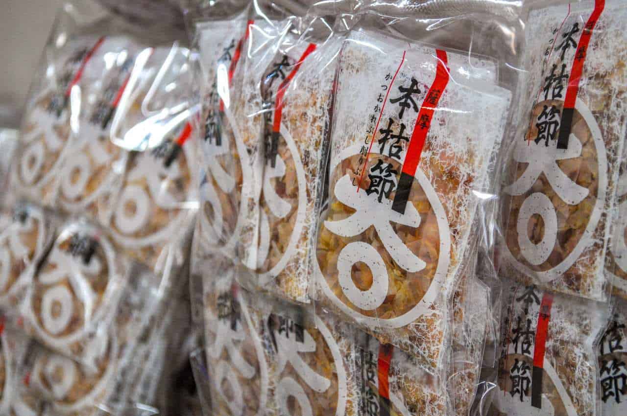 Dried bonito in bags