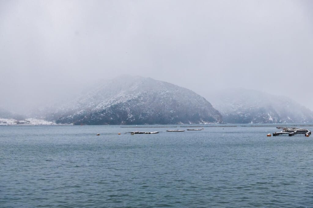 maizuru bay during winter in Japan