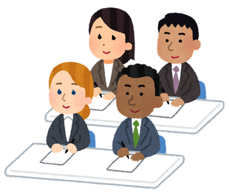 People of a work seminar in Japan.