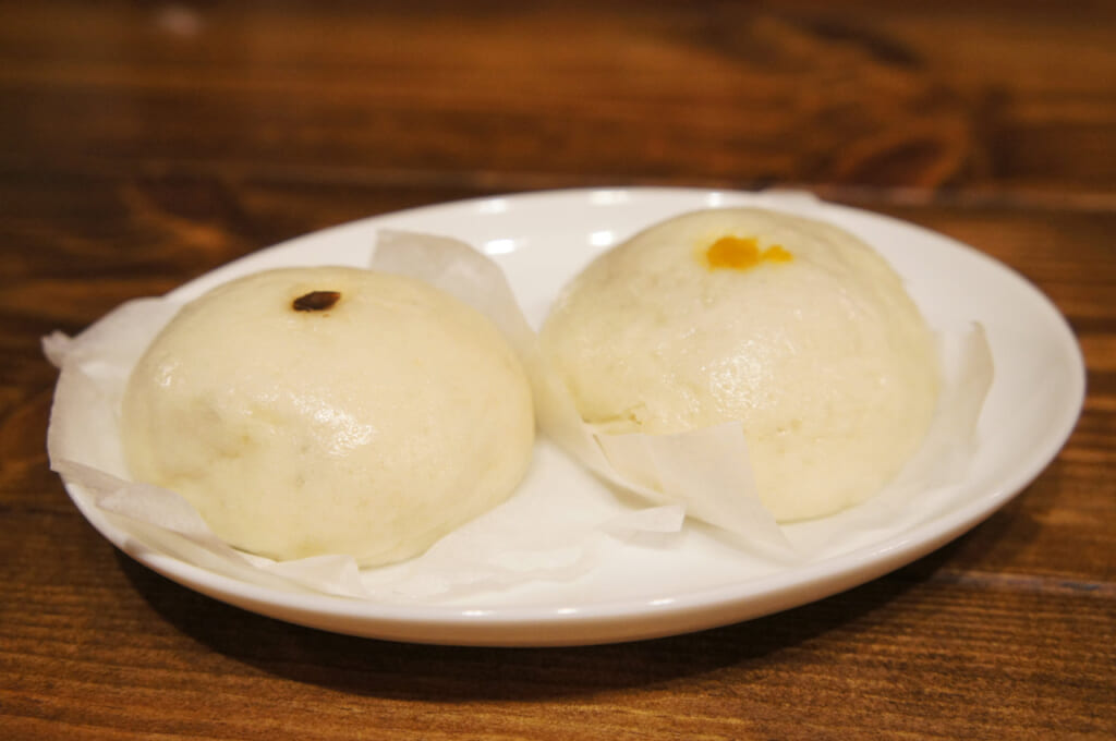 Homemade Shiitake and Pumpkin Japanese steamed buns