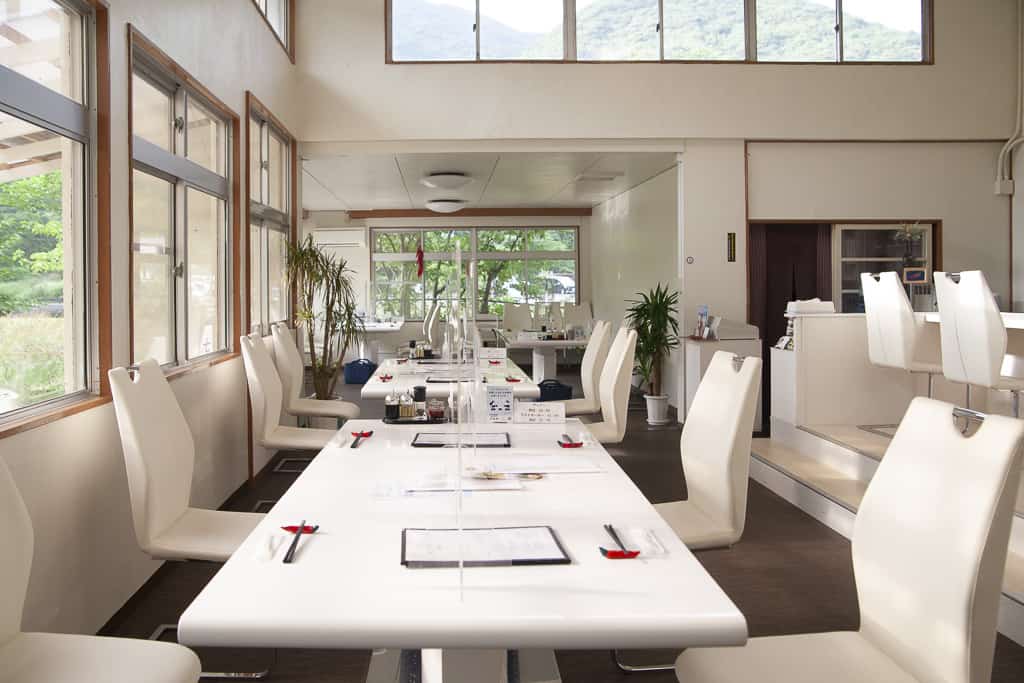 Inside Togarashi Restaurant, a Chinese style dining on Fukue Island