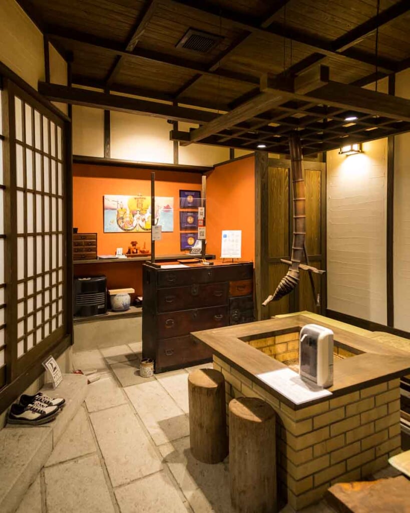 JApanese lobby of traditional inn