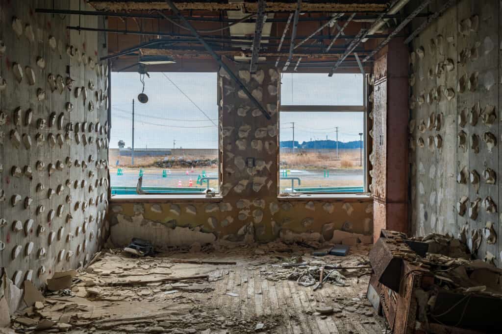 remains of school after the 2011 tsunami in fukushima