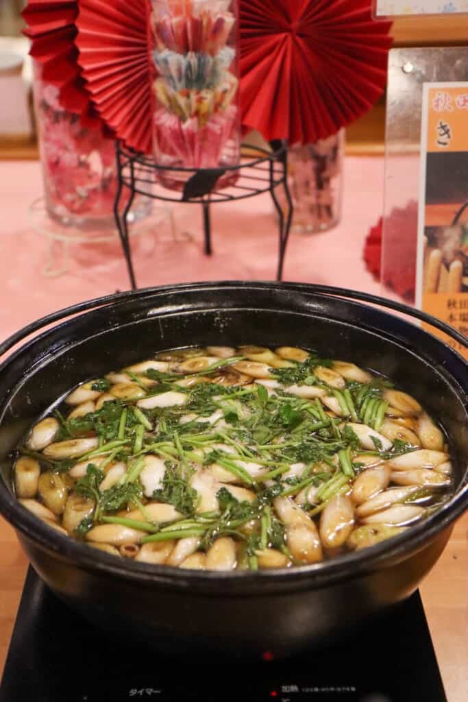 kiritanpo, a long cylinder shaped rice cake