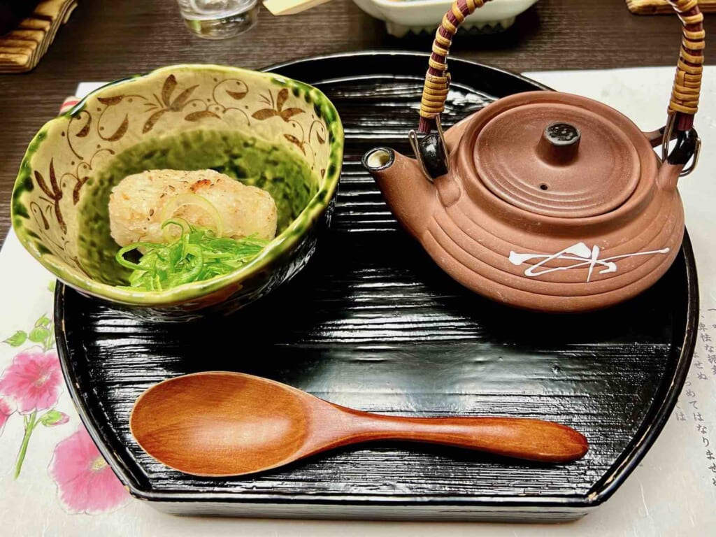 ochazuke at Hot Spring Hotel Ookawaso, Fukushima