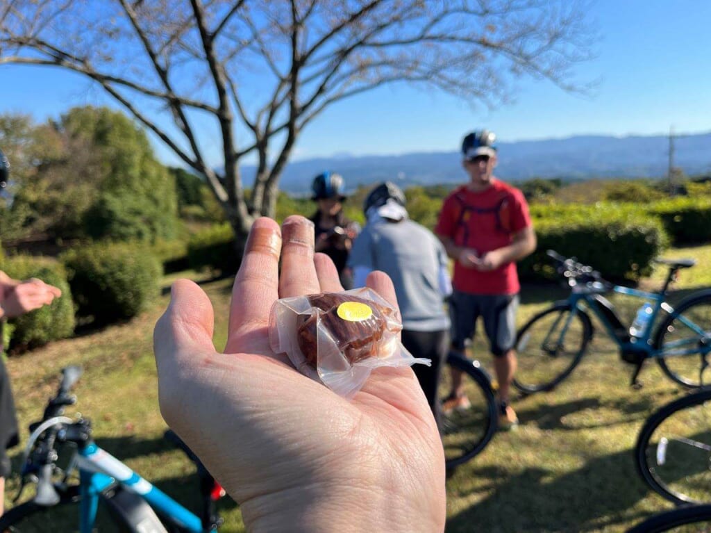 Local chestnut snack of Yamae Village, Kumamoto.