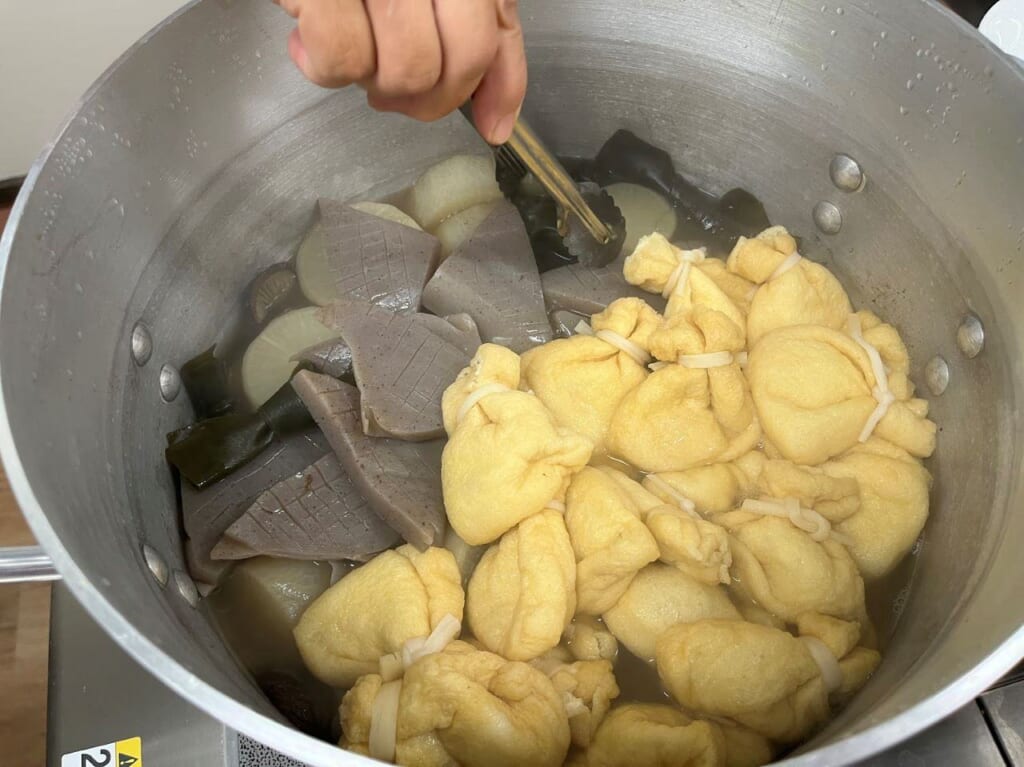 Vegan oden with local products from Kumamoto.