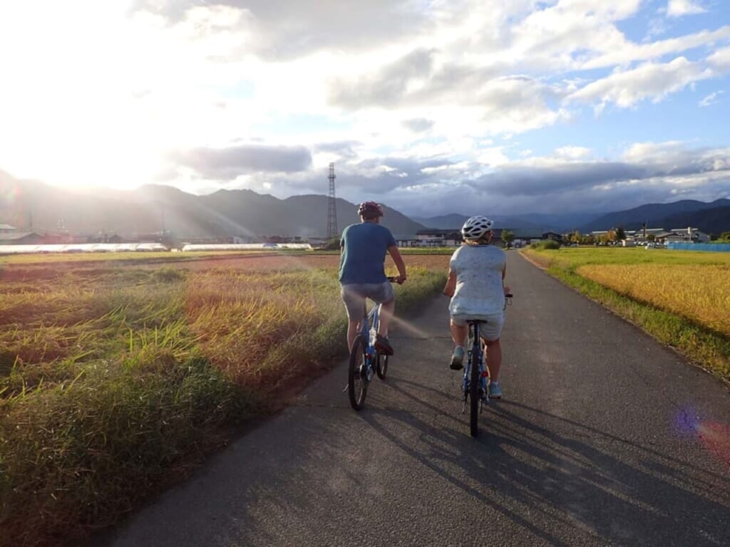 people riding bicycle