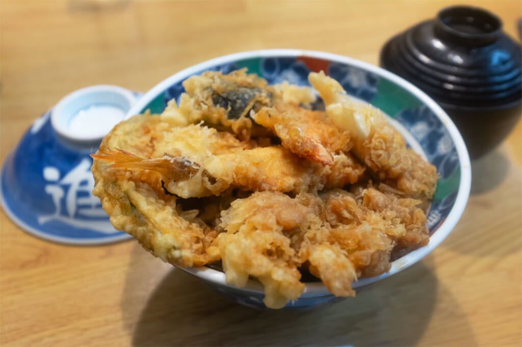 Tendon at Aoi Marushin in Asakusa, Tokyo