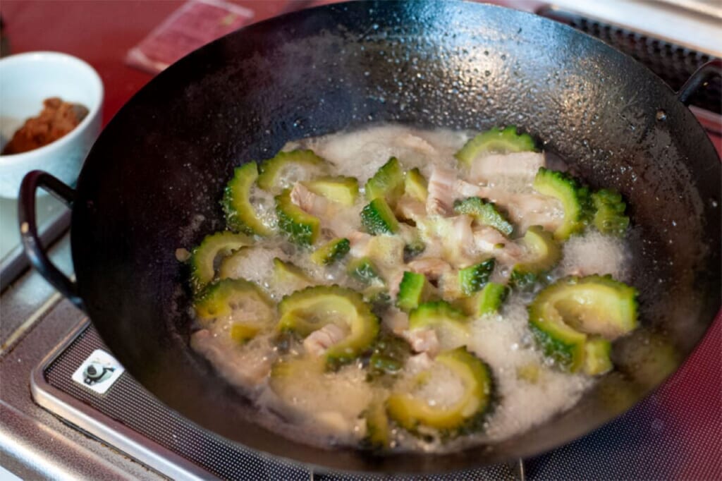 Okinawan Bitter melon dish