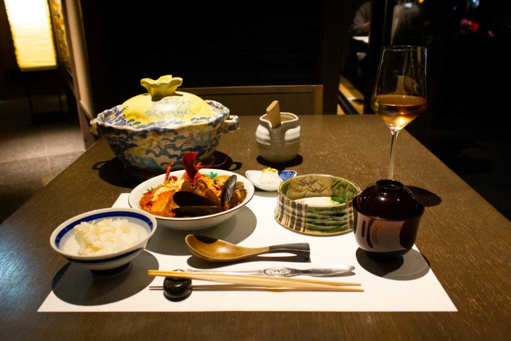 dinner at Hoshino Resorts KAI Anjin