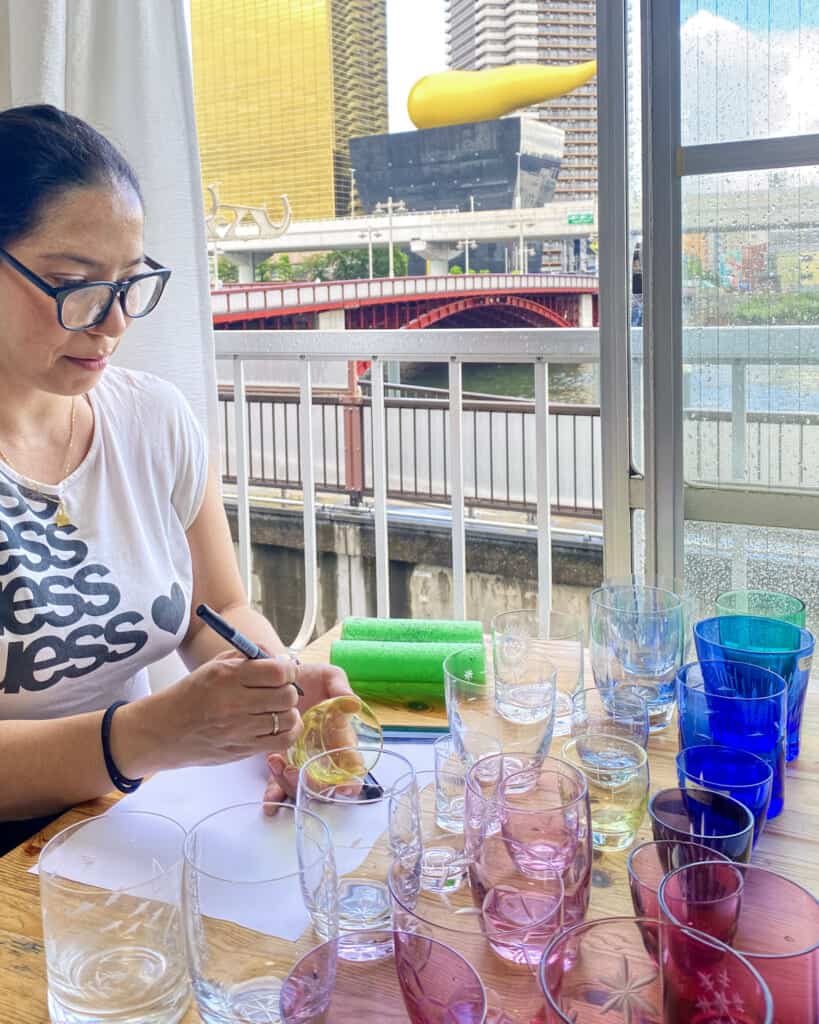 Crafting at Sokichi’s Kiriko Workshop