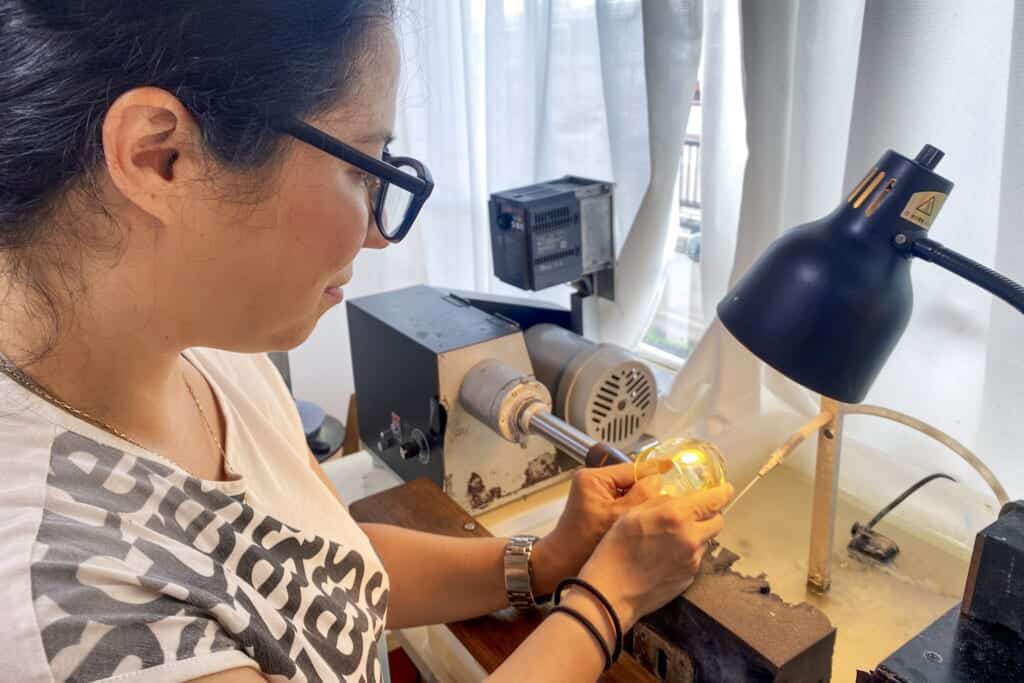 Crafting at Sokichi’s Kiriko Workshop