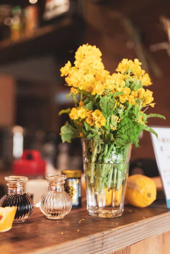 Decorations inside Mottainai Shokudo in Miura Kaigan