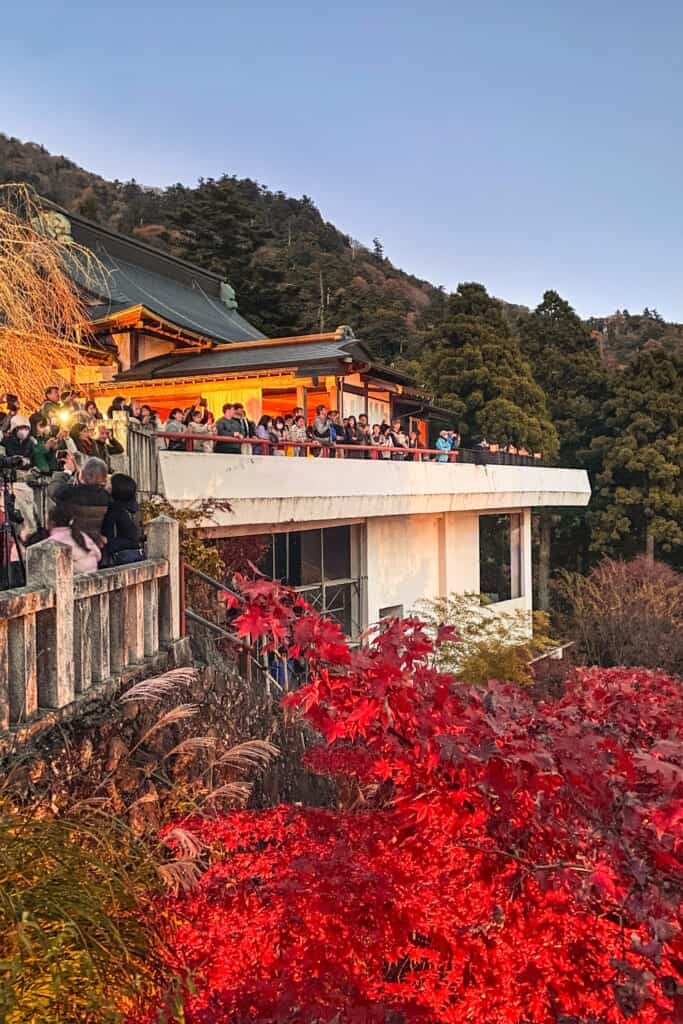 Afuri Shrine in Mt. Oyama during Autumn