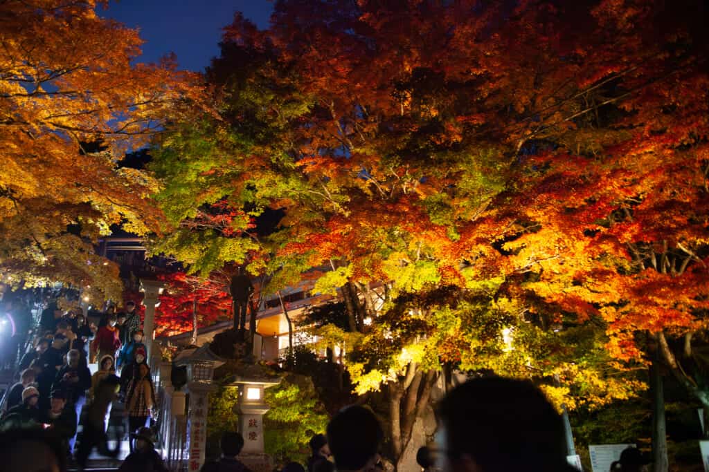 Afuri Shrine in Mt. Oyama during Autumn