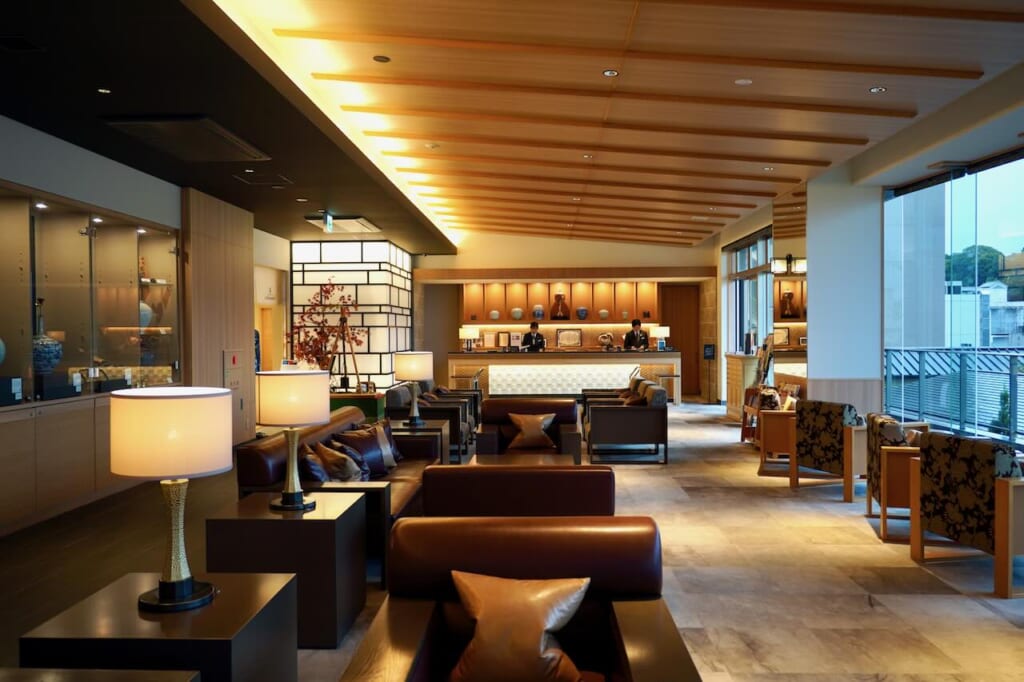 lobby of Dogo Onsen Hotel Kowakuen Haruka
