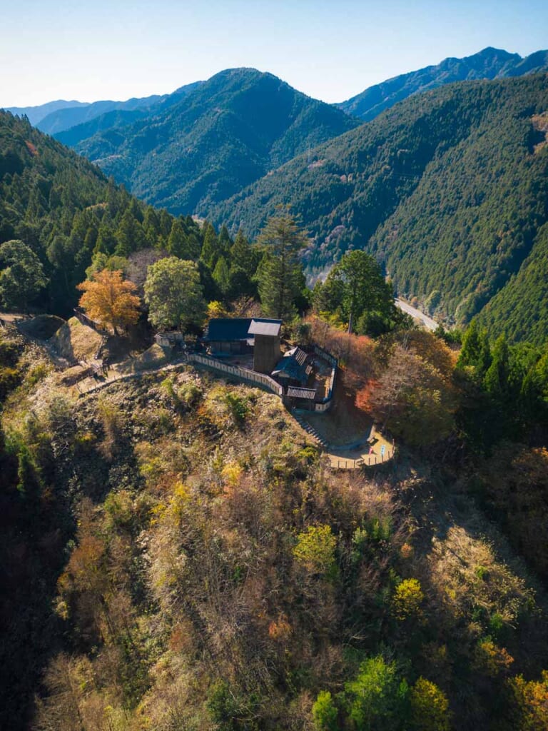 Takane Castle on a mountain in Hamamatsu City