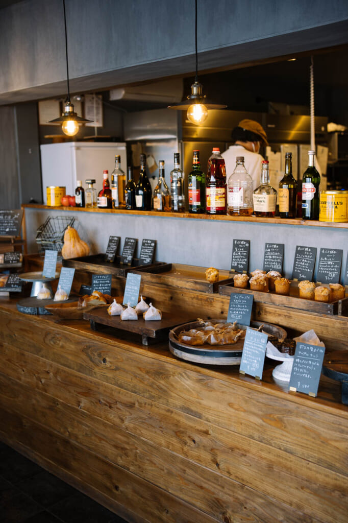 Interior of Kamoshi Bakery in Hamamatsu Japan