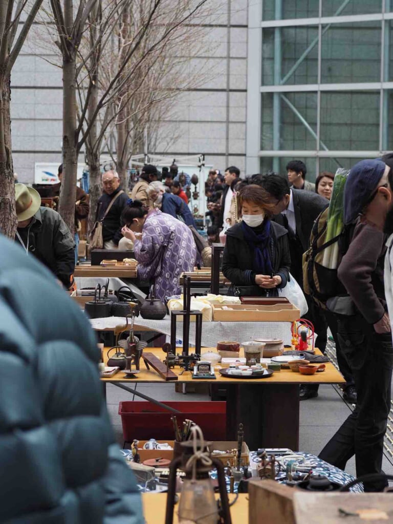 A flea market in Tokyo