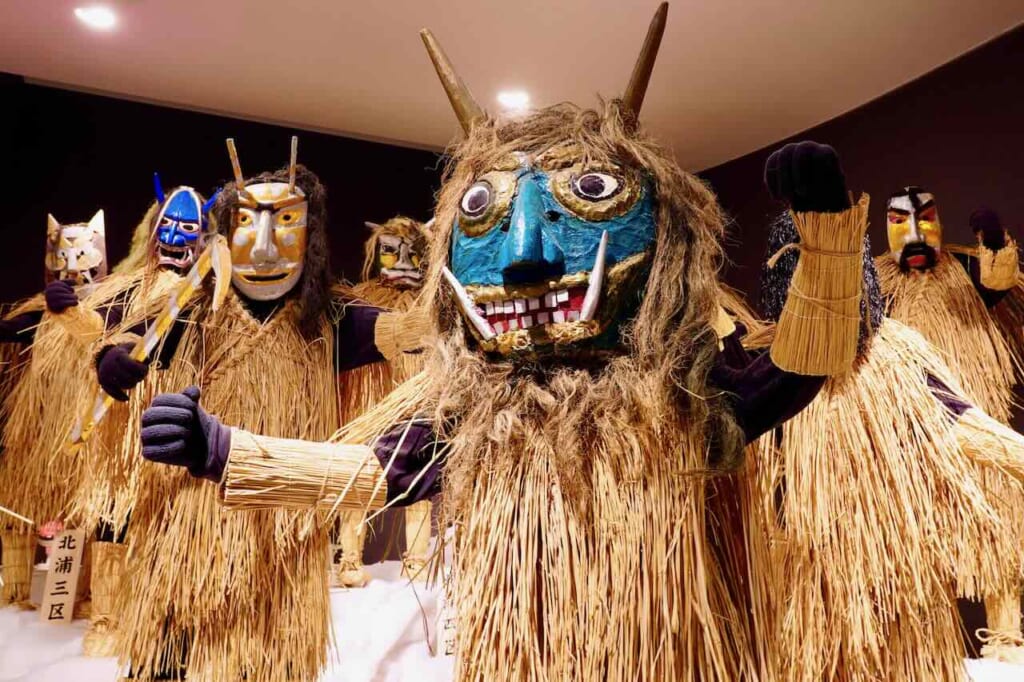 Namahage models inside museum