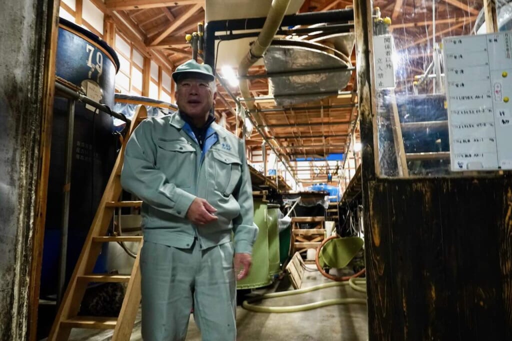 Suzuki Sake Brewery's toji (head brewer) Shigemasa Ishizawa