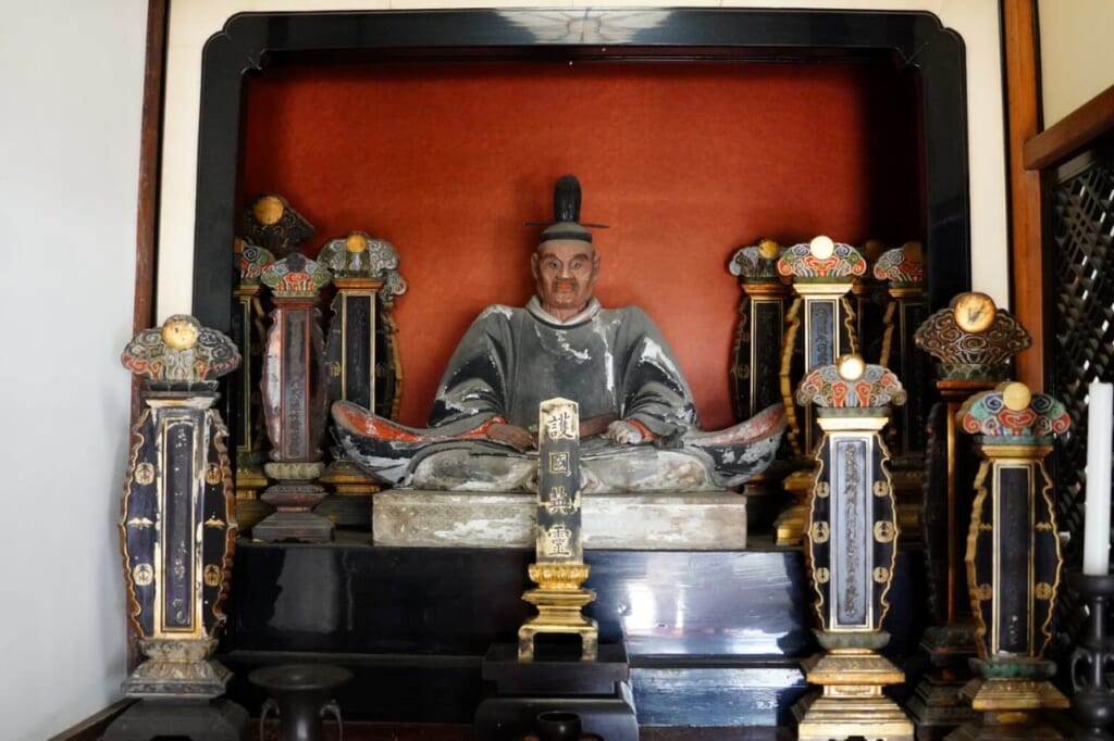 Yagyu Munenori statue at Hotokuji Temple