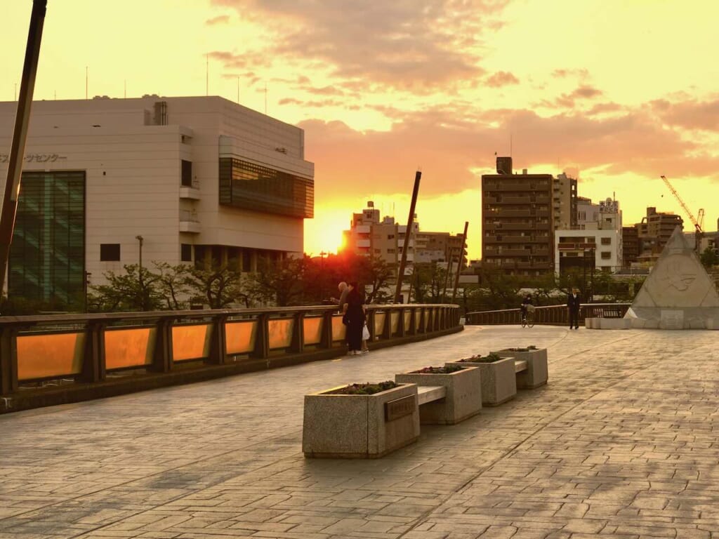Sakurabashi Bridge over Sumida River in Tokyo at sunset