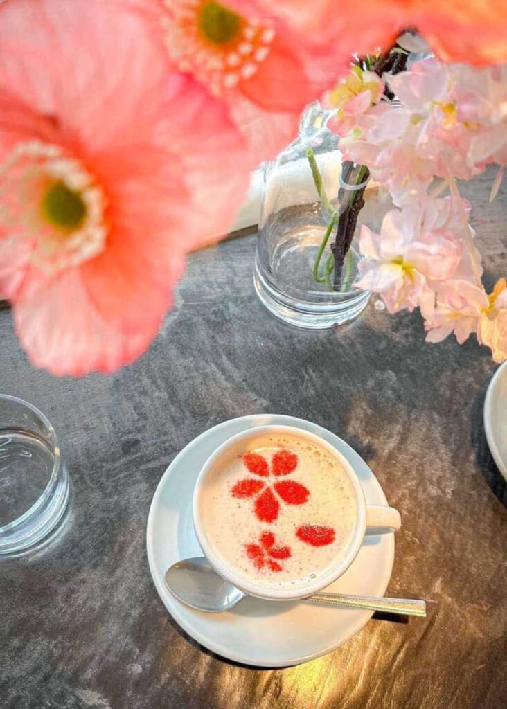Sakura chai Latte in Tokyo