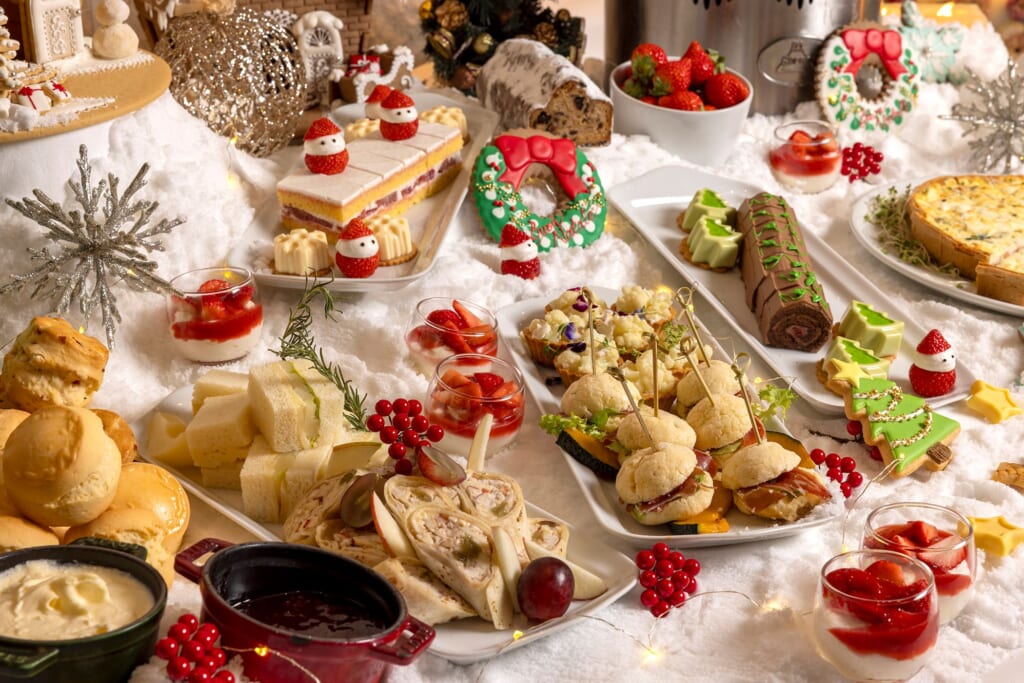 treats at the Noël Blanc Afternoon Tea