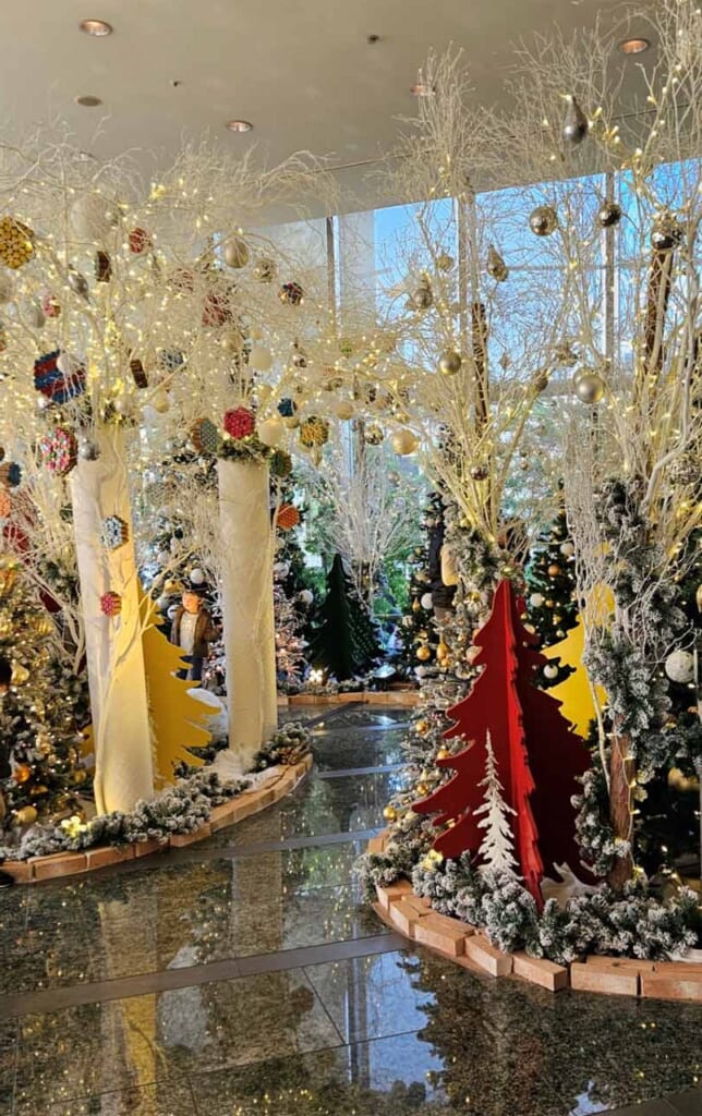 Christmas decorations at Grand Hyatt Tokyo