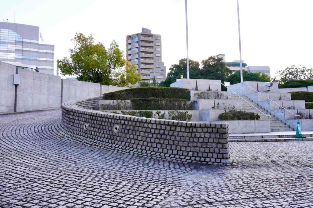 A parking, one of the locations of a Japanese movie