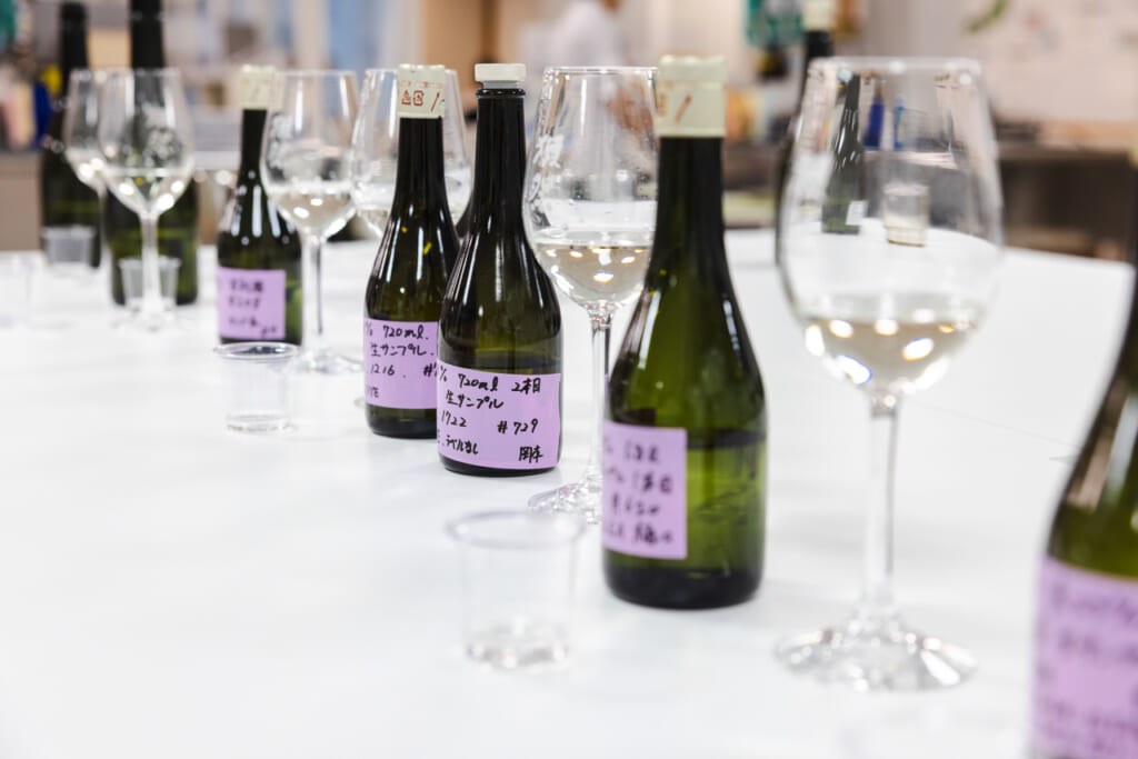 Sake tasting at Dassai Sake Brewery