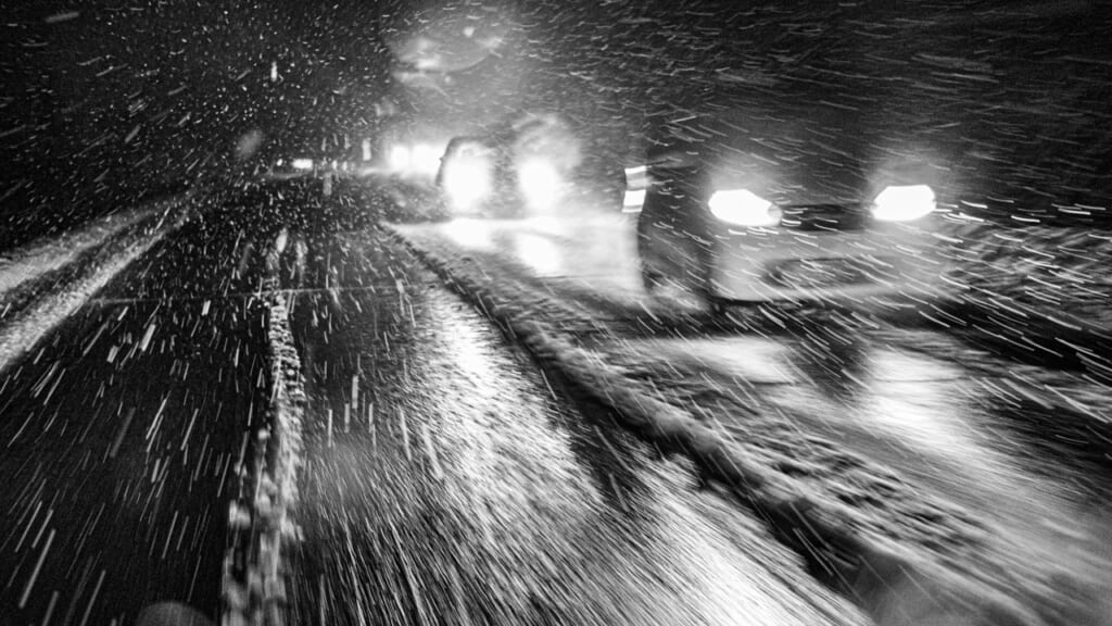 Driving fast in Hokkaido can produce a driving accident