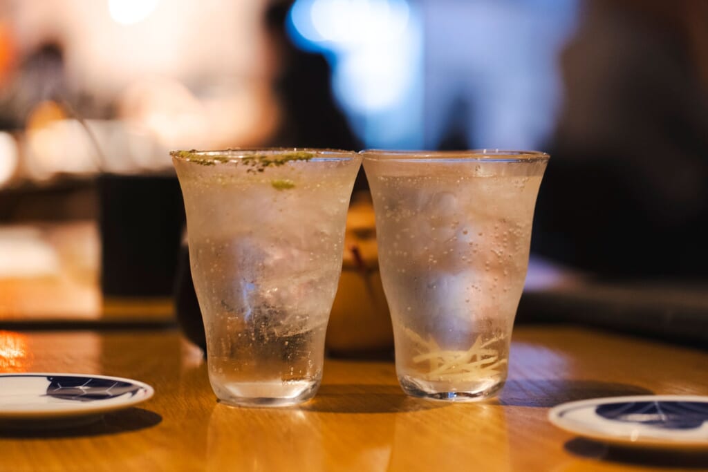 Ginger Sour and Sansho Sour