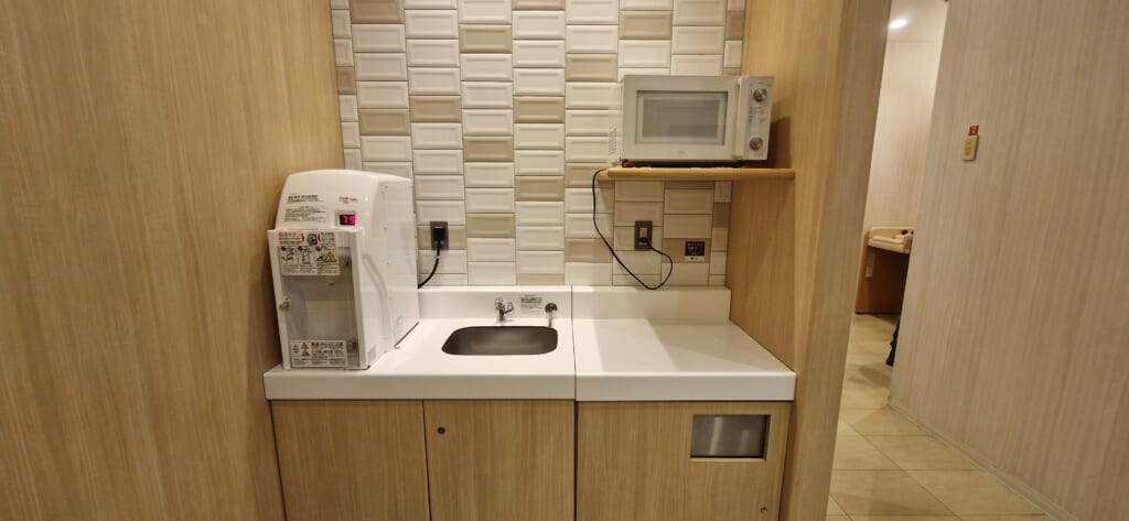 small kitchen at a nursery room in Tokyo