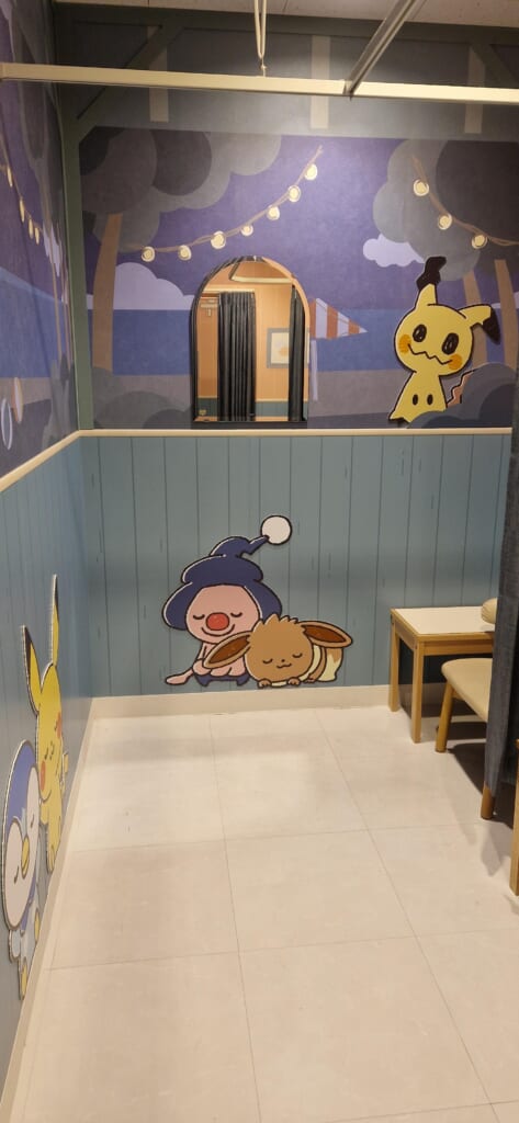 Nursing room with Pokémon design in Tokyo