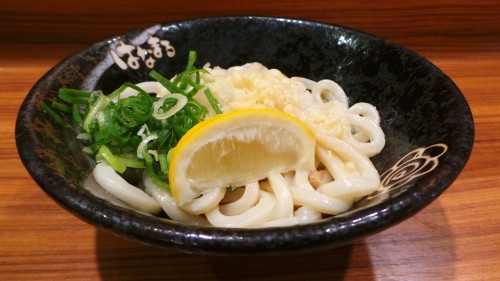 Plat de udon Buukaké chez Hanamaru.