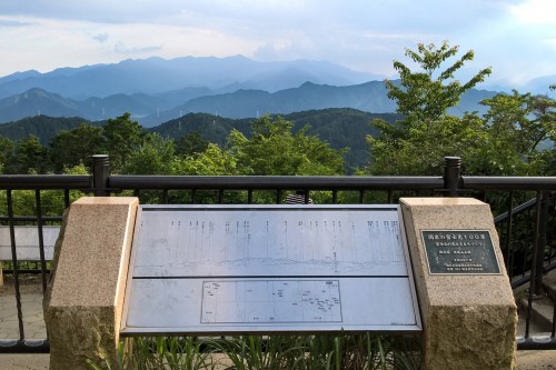 Vue sur le mont Fuji au sommet du mont Takao
