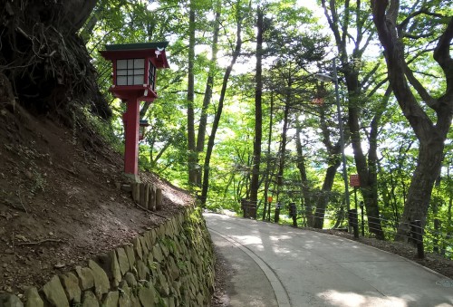 Sentier de randonnée au mont Takao près de Tokyo