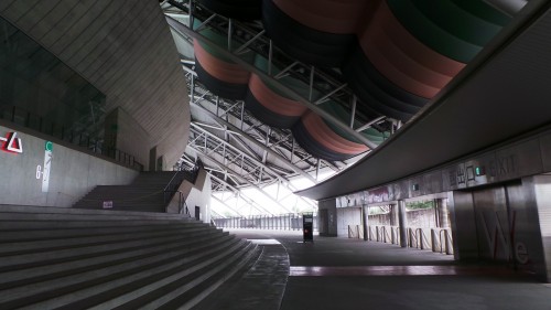 Intérieur du stade « Ōita Bank Dome » pour la coupe du monde de rugby 2019 au Japon sur l'île de Kyushu