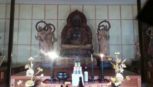 Le plus grand Fudō en bois du pays, Kunisaki, Oita sur l'île de Kyushu