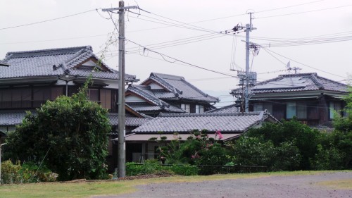 Vieilles maisons de samouraïs de la période Edo à Kistuki, dans la péninsule de Kunisaki sur l'île de Kyushu