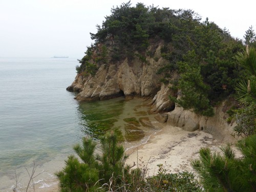 Plages de l'île de Naoshima, Japon.