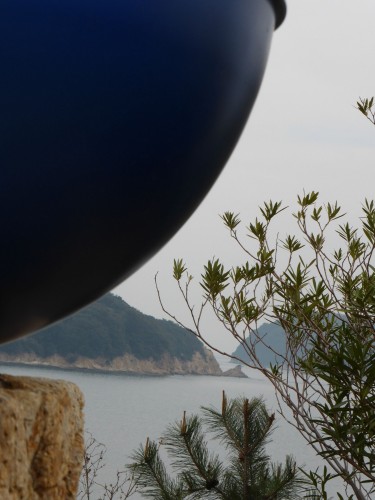 Oeuvres d'art contemporain sur l'île de Naoshima, Japon.