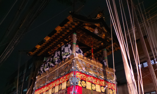 Char de matsuri, Kyoto, Japon.